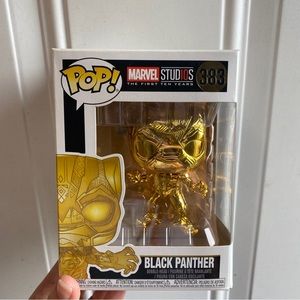 Funko Pop Gold Marvel 10yr Black Panther